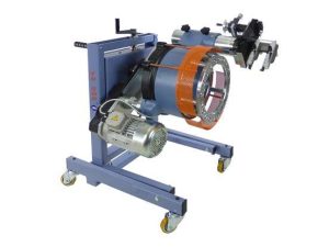 Máy tiện láng đĩa phanh trên xe TD 502